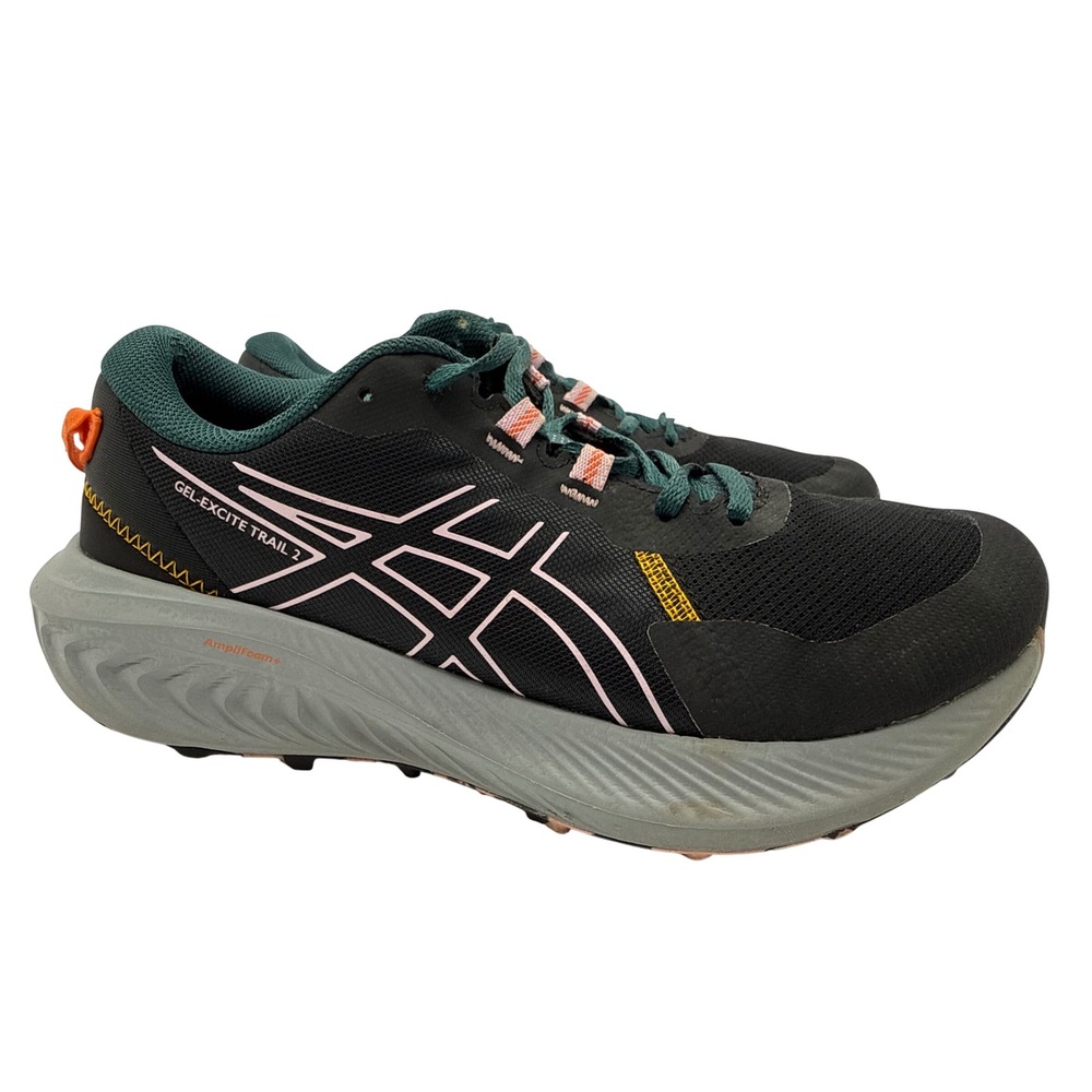 ASICS Gel-Excite Trail 2 Running Shoes Womens 9 Black Pink Excellent Trail Tech